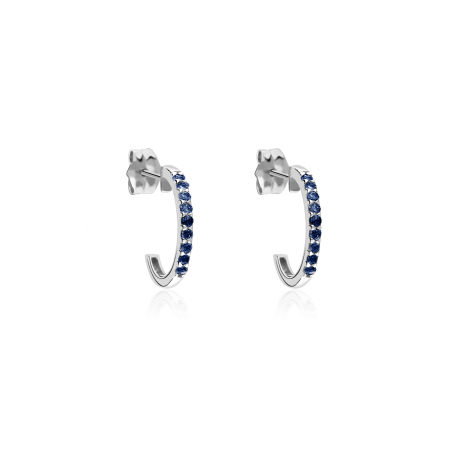Pendientes Oro 18k y zafiros "Rubens"