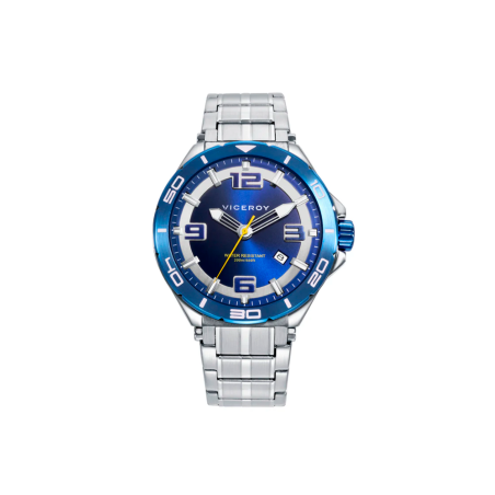 Reloj Viceroy hombre acero esfera azul 46839-35