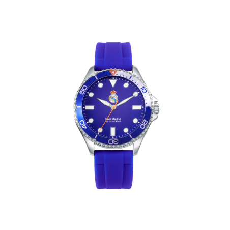Reloj Viceroy hombre Real Madrid caja acero y correa silicona azul 41159-37