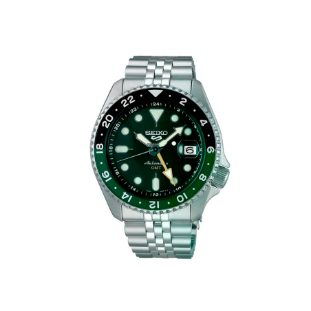Reloj Seiko Hombre 5 Sports Acero Esfera Verde SSK035K1