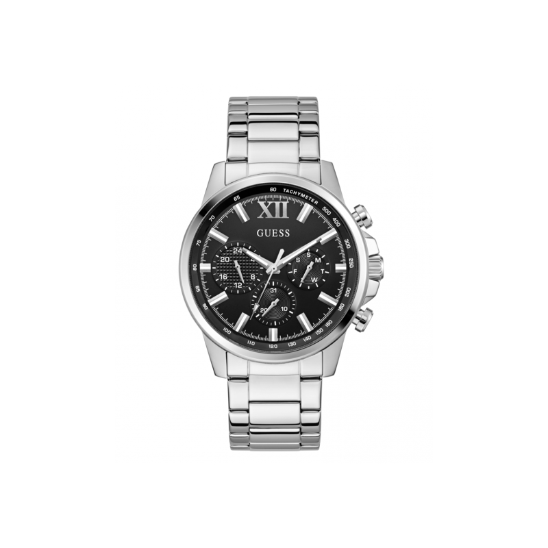 Reloj Guess Hombre Walker Acero Esfera Negra GW0900G1
