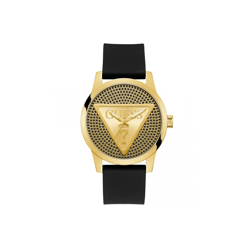 Reloj Guess Hombre Badge Dorado y Negro GW0916G1