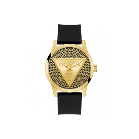 Reloj Guess Hombre Badge Dorado y Negro GW0916G1