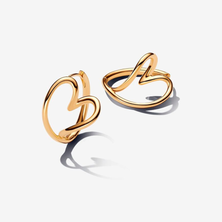 Pendientes Pandora Shine Corazón Orgánico 263807C00