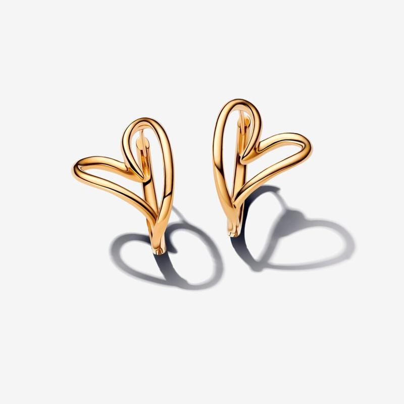 Pendientes Pandora Shine Corazón Orgánico 263807C00