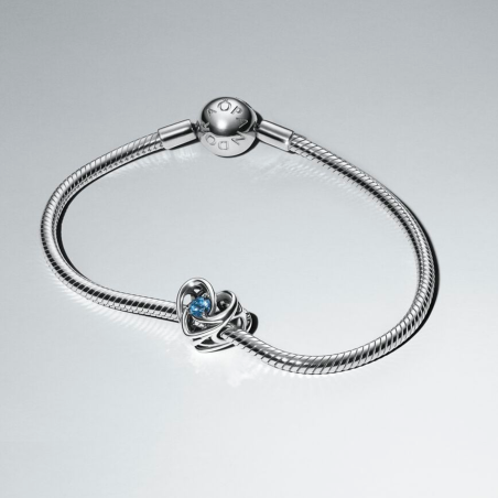 Charm Pandora Corazón y Gemas Entrelazados 793744C01