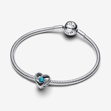 Charm Pandora Corazón y Gemas Entrelazados 793744C01