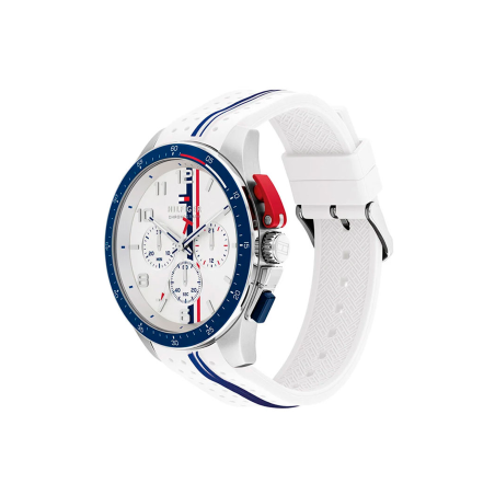 Reloj Tommy Hilfiger Hombre Cronógrafo Blanco y Azul 1792167