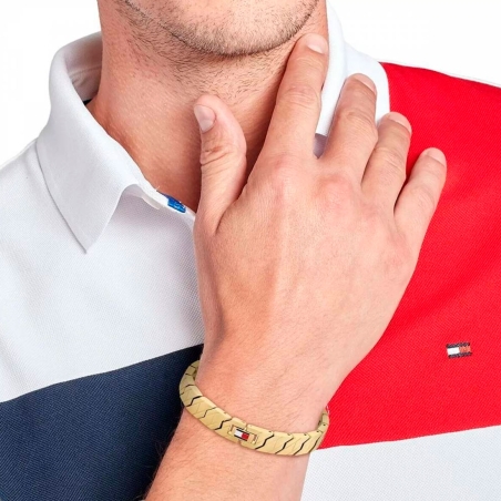 Pulsera Tommy Hilfiger Hombre Acero Dorado 2790620