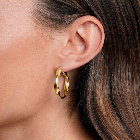 Pendientes Itemporality Plata Aro rizado SEA-200-398-UU