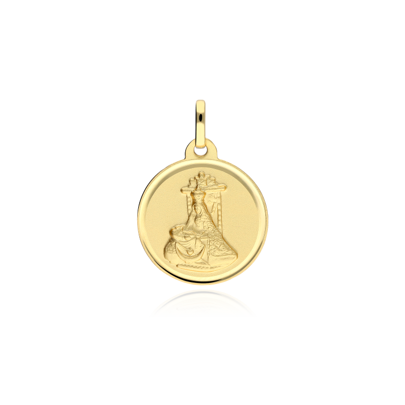 ESCAPULARIO V. ANGUSTIAS Y CORAZÓN DE JESUS 16MM ORO 18K
