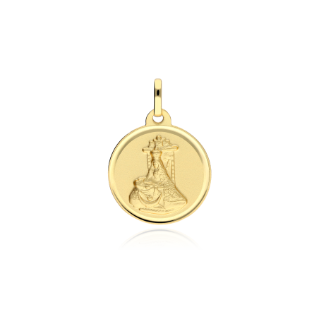 ESCAPULARIO V. ANGUSTIAS Y CORAZÓN DE JESUS 16MM ORO 18K