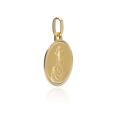Medalla Oro 18k 20mm "Virgen de las Angustias"