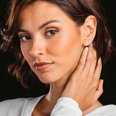 Pendientes Itemporality Plata y circonitas SEA-201-208-UU