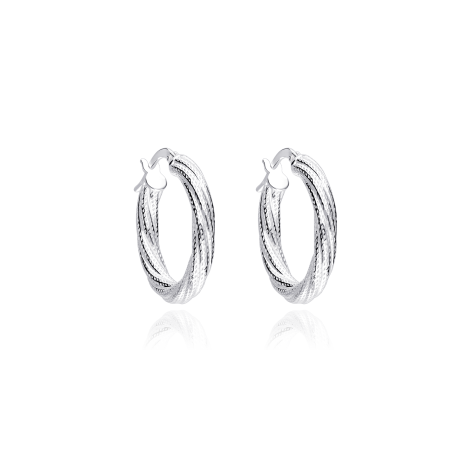 Pendientes Aro Plata primera ley 20mm "Galo"