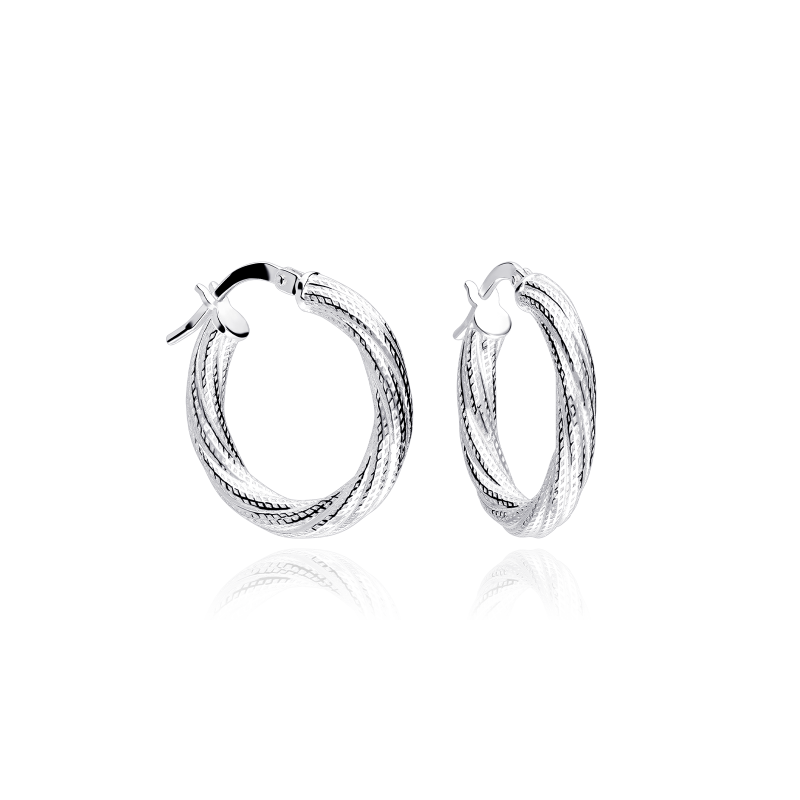 Pendientes Aro Plata primera ley 20mm "Galo"
