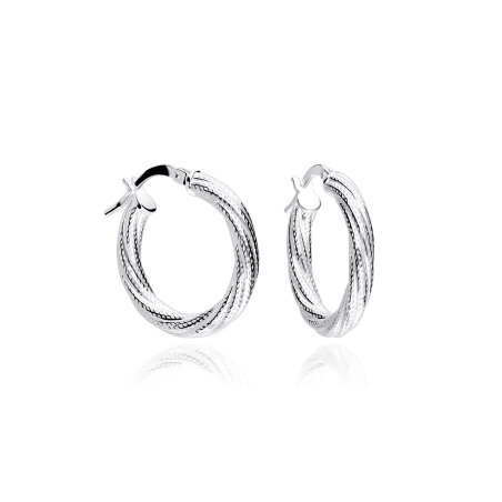 Pendientes Aro Plata primera ley 20mm "Galo"