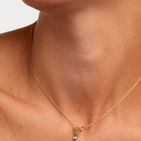 Collar PdPaola Lily Azul Circulos Entrelazados CO01-842-U