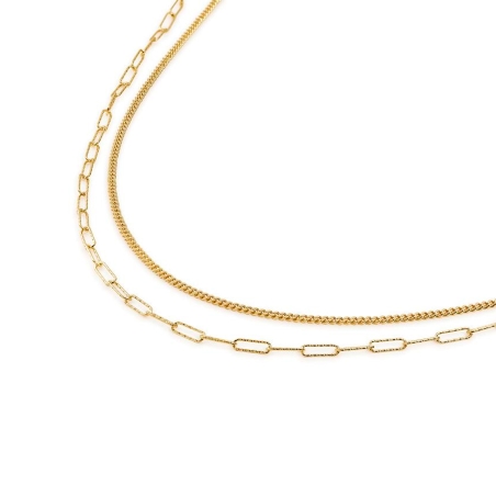 Gargantilla Itemporality Plata y circonita SNL-200-107-UU