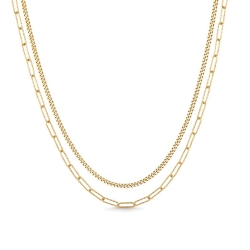 Gargantilla Itemporality Plata y circonita SNL-200-107-UU