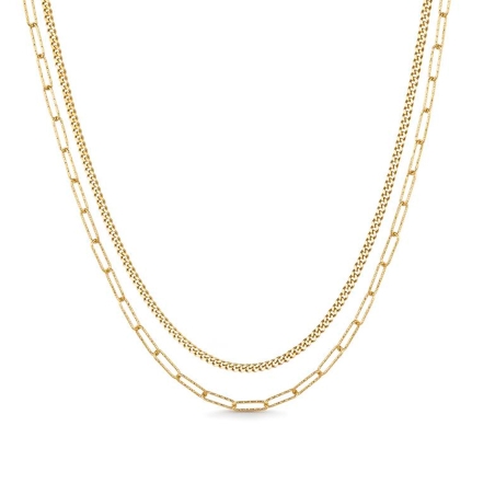 Gargantilla Itemporality Plata y circonita SNL-200-107-UU