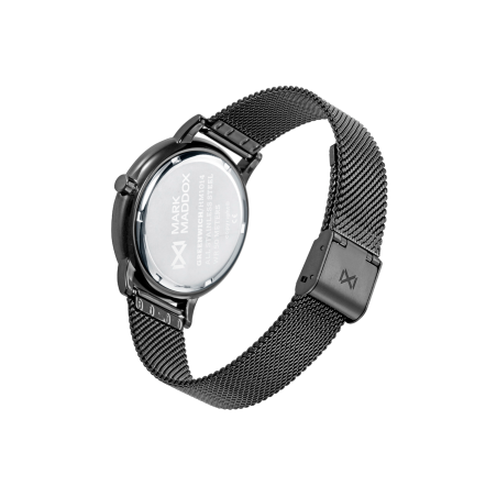 Reloj Mark Maddox Hombre Acero Negro Malla Milanesa HM1014-54