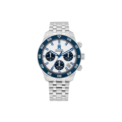 Reloj Tommy Hilfiger Hombre Cronógrafo Plateado y Azul 1792157