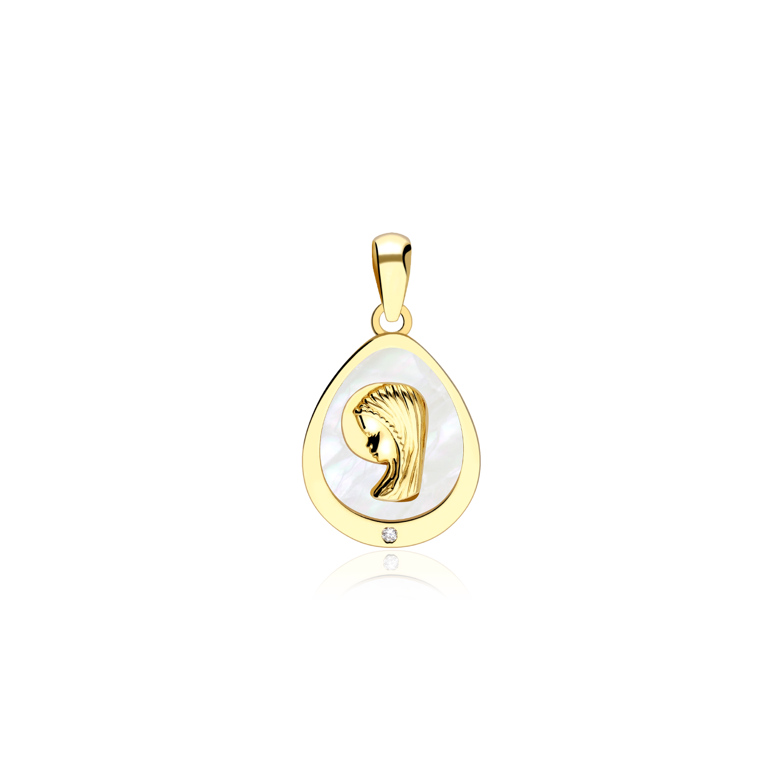 Pendientes Detalles Nacar Pendientes De Flor Con Nácar Y Circonitas Para Bebé O Niña - Estuche Regalo, Certificado, Mondepetit Joyería Infantil Regalo