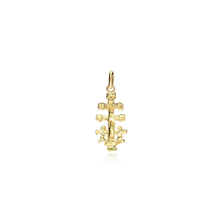 Colgante cruz Oro 18k 18mm "Caravaca"