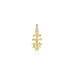 Colgante cruz Oro 18k 18mm "Caravaca"