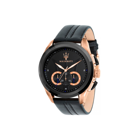 Reloj Maserati Hombre Traguardo Acero Esfera Negra R8871612025