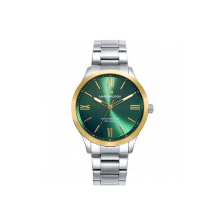 Reloj Mark Maddox Hombre Acero Bisel Dorado HM1018-63