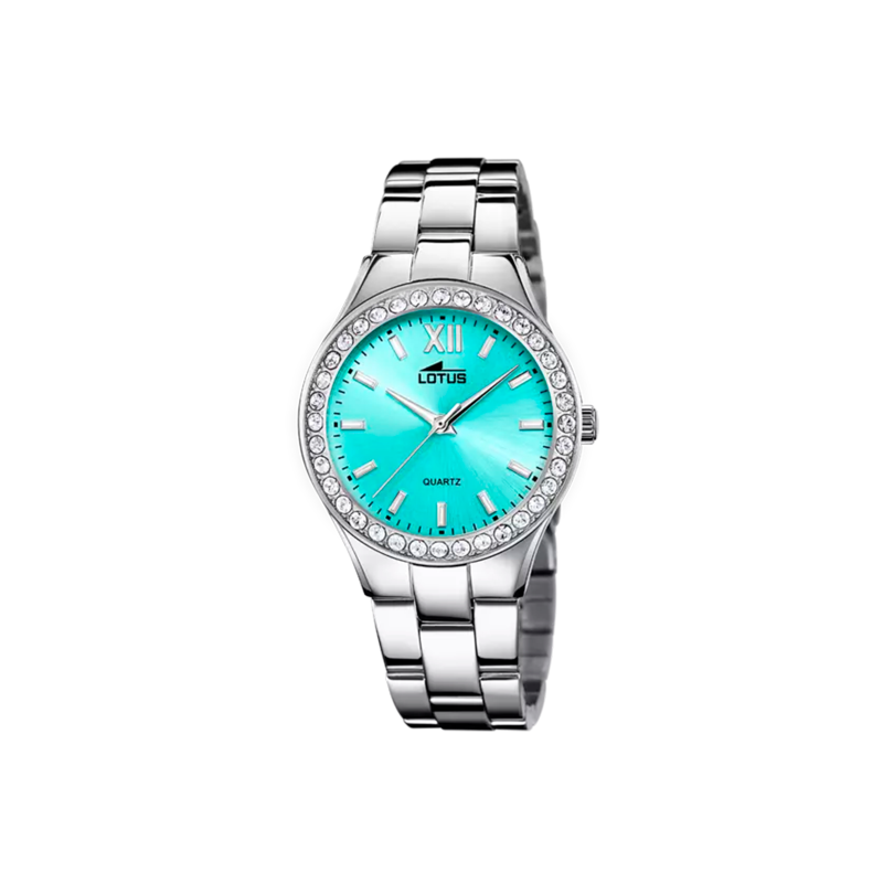 Reloj Lotus Mujer Bliss Acero Esfera Azul y Circonitas 18883/4