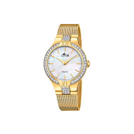 Reloj Lotus Mujer Bliss Acero Dorado y Circonitas 18895/A