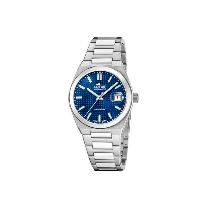 Reloj Lotus Hombre Automático  Acero Esfera Azul 18999/2