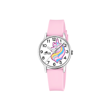Reloj Lotus Niña Acero Rosa y Unicornio 19001/1