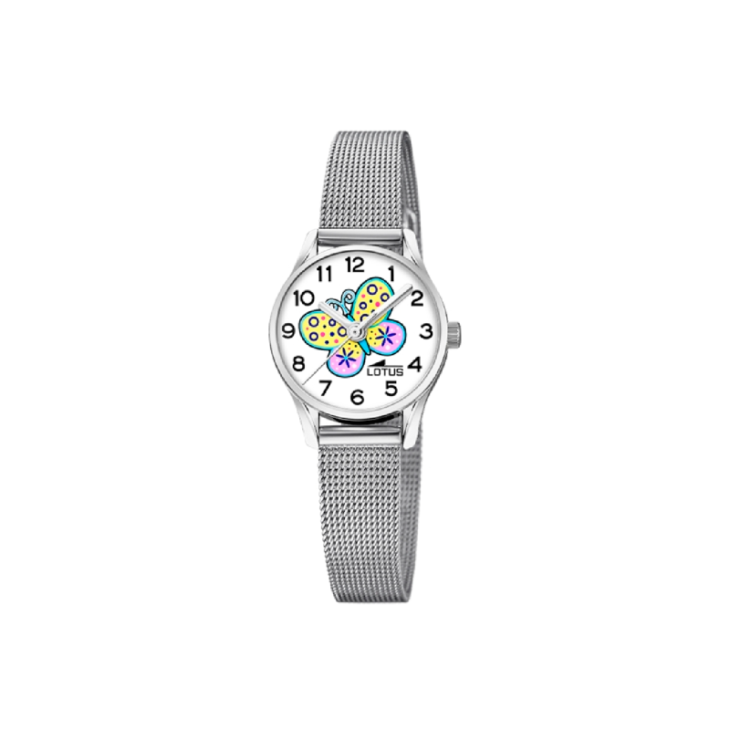 Reloj Lotus Niña Acero Malla Milanesa y Mariposa 18571/K