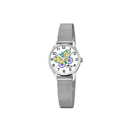 Reloj Lotus Niña Acero Malla Milanesa y Mariposa 18571/K