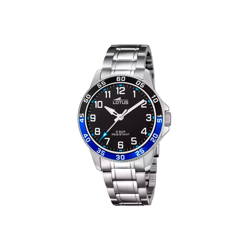 Reloj Lotus Niño Junior Collection Acero Esfera Negra 18786/2