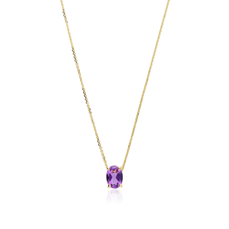 Gargantilla Oro 18k y Amatista "Candy"