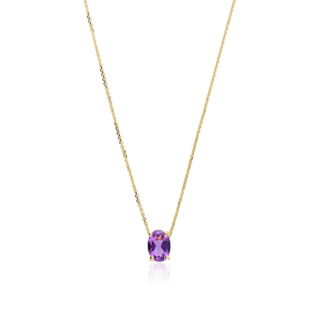 Gargantilla Oro 18k y Amatista "Candy"