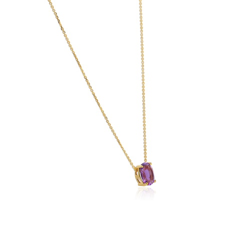 Gargantilla Oro 18k y Amatista "Candy"