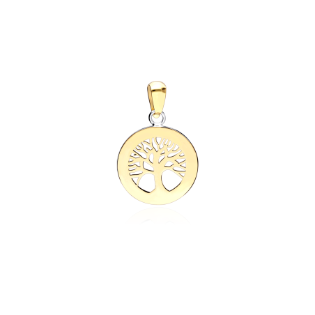 Colgante Oro 18k y circonitas "Boja"