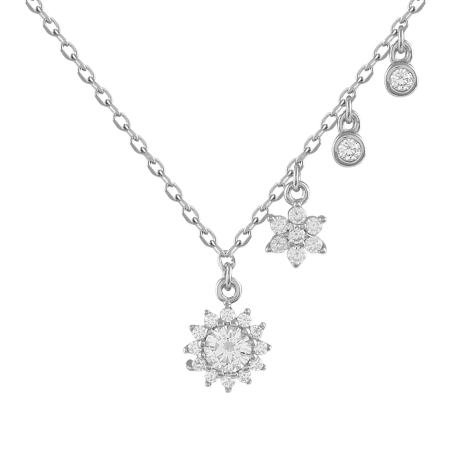 Gargantilla Itemporality Plata y circonitas SNL-101-028-UU