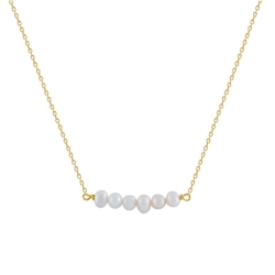 Gargantilla Itemporality Plata y perlas SNL-201-136-UU
