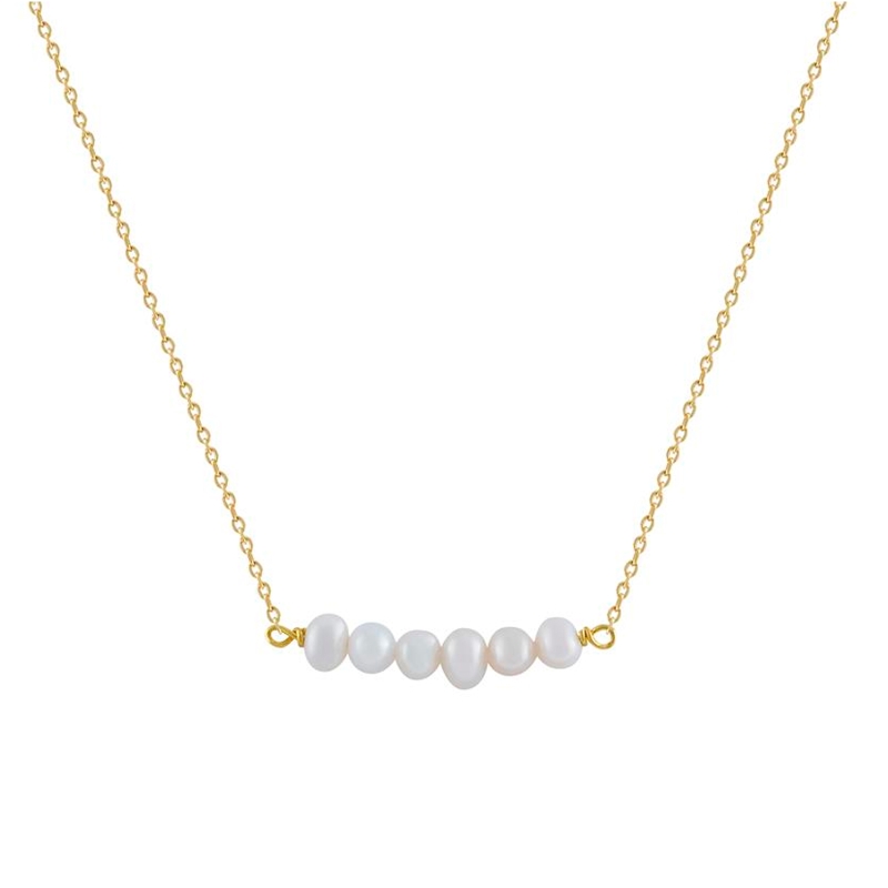 Gargantilla Itemporality Plata y perlas SNL-201-136-UU