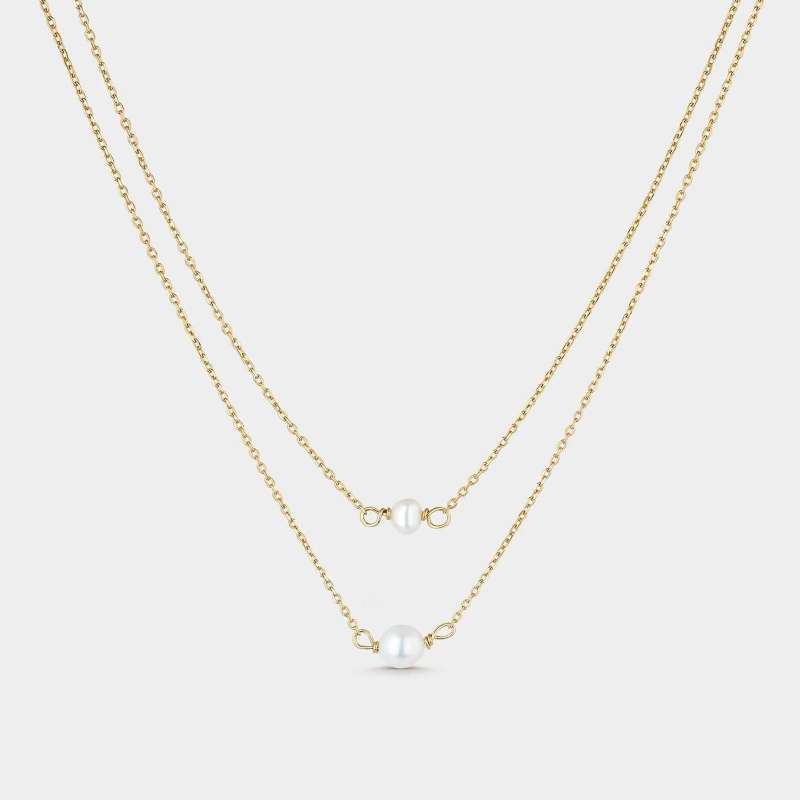Gargantilla Itemporality Plata y perlas SNL-201-138-UU