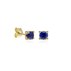 PENDIENTES "FOUR" ZAFIROS ORO 18K
