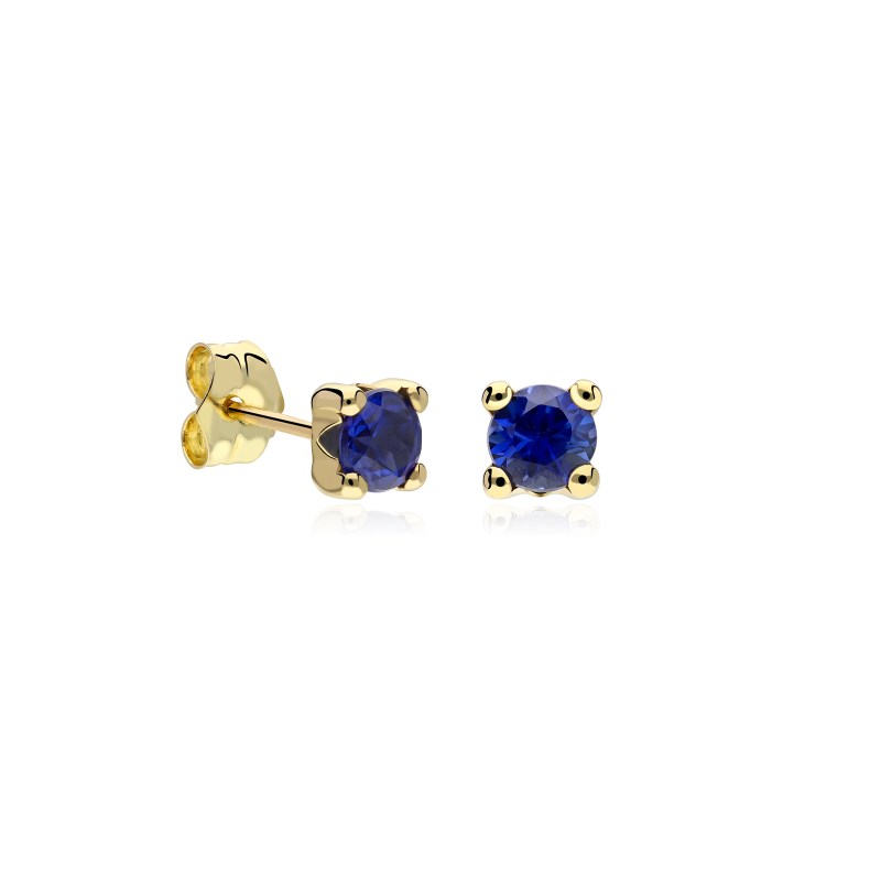PENDIENTES "FOUR" ZAFIROS ORO 18K