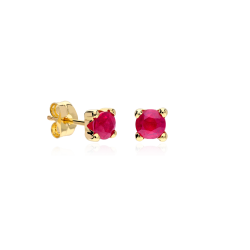 PENDIENTES "FOUR" RUBIES ORO 18K